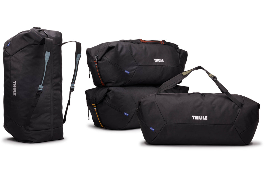 An image showing the four Thule GoPack Duffel bags from different angles