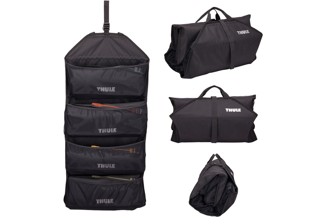 An image detailing the Thule GoPack Duffel Set roll-up storage case