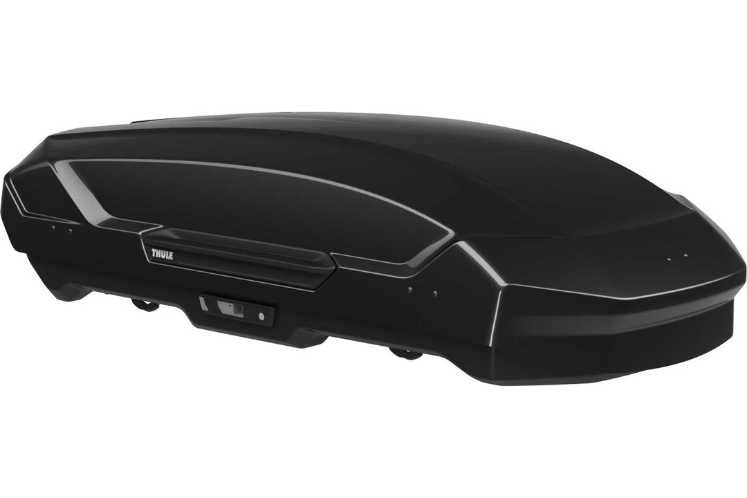 The medium Thule Motion 3 roof box in Black Glossy