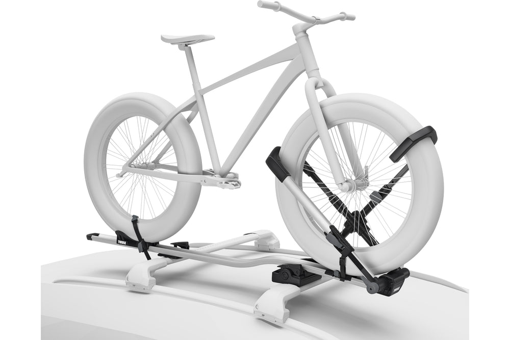 The Thule UpRide with the Fatbike Adapter fitted