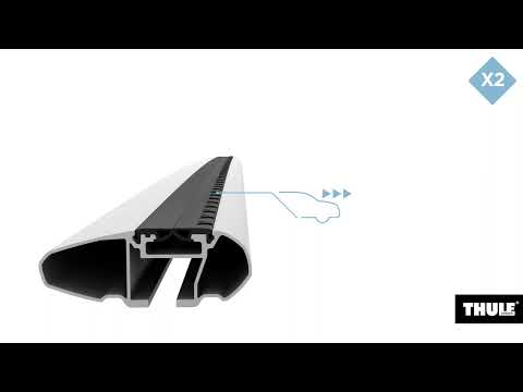 Thule WingBar Evo - Aluminum to fit: LAND ROVER Discovery 5-dr SUV, 2009 - 2017