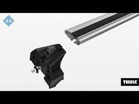 Thule WingBar Evo - Black to fit: JAGUAR XF Sportbrake 5-dr Estate, 2018 on