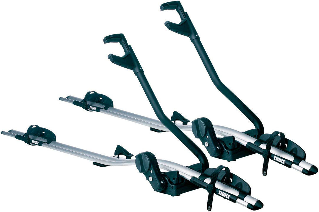 Thule Proride 591 Twinpack for easy and quick loading of two bikes onto your Thule roofrack
