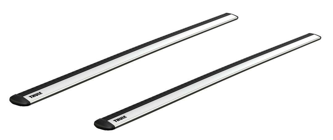 Thule WingBar Evo - 127cm long aerodynamic shape with t-track and rubber strips